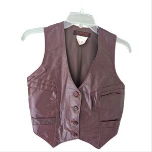 Vintage Cosa Nova Fashions Leather Vest